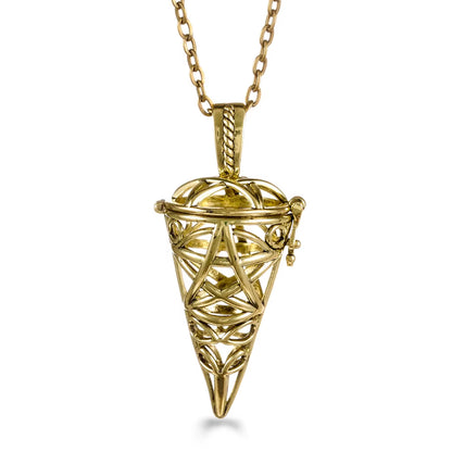 Mexico Chime Music Angel Ball Tree of Life Bronze Cage Necklace Aromatherapy Essential Oil Diffuser Caller Pendant Accessories