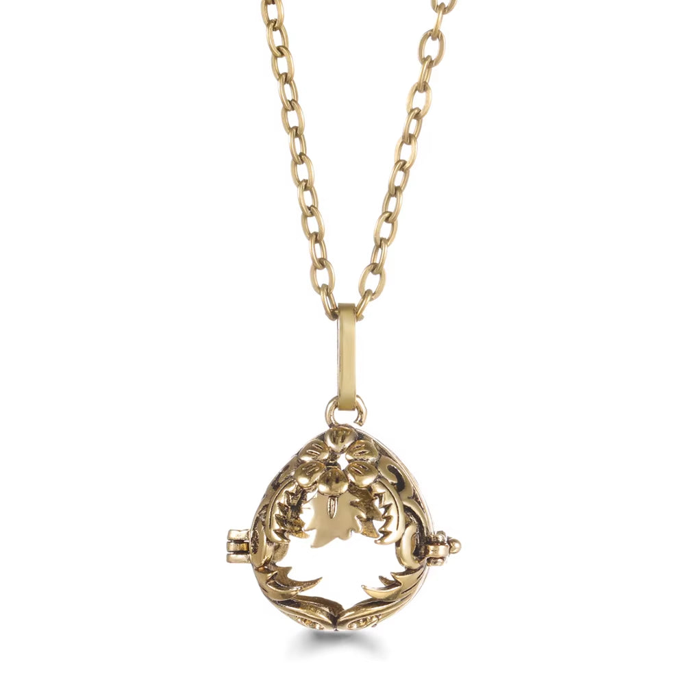 Mexico Chime Music Angel Ball Tree of Life Bronze Cage Necklace Aromatherapy Essential Oil Diffuser Caller Pendant Accessories
