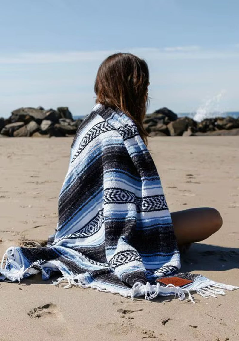 Mexico Beach Blanket Cover Outdoor Decor Sofa Leisure Blanket Bedspread Outdoor Camping Picnic Mat Bohemian Tapestry Rug