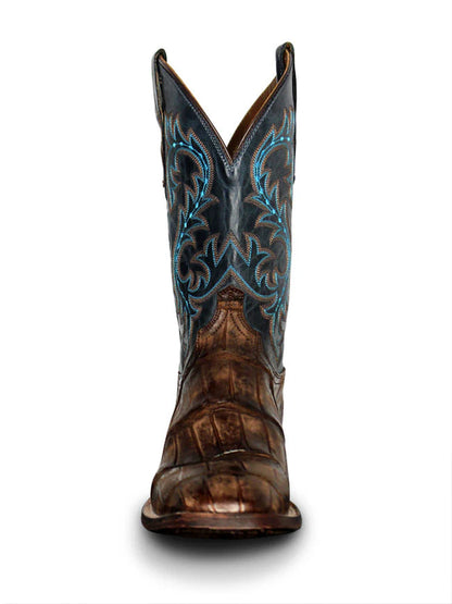 Mens Malcolm Brandy Giant Gator Boots