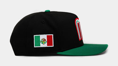 Shoe Palace Exclusive Mexico Curve 950AF Snapback Mens Hat (Black/Green)