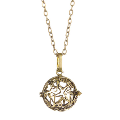 Mexico Chime Music Angel Ball Tree of Life Bronze Cage Necklace Aromatherapy Essential Oil Diffuser Caller Pendant Accessories