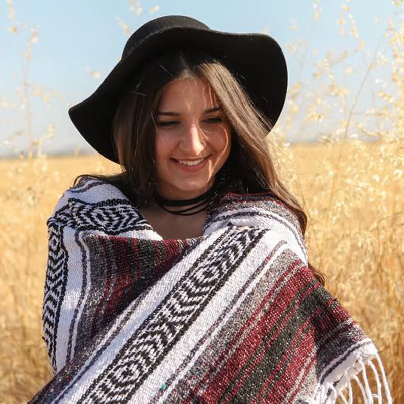 Mexico Beach Blanket Cover Outdoor Decor Sofa Leisure Blanket Bedspread Outdoor Camping Picnic Mat Bohemian Tapestry Rug