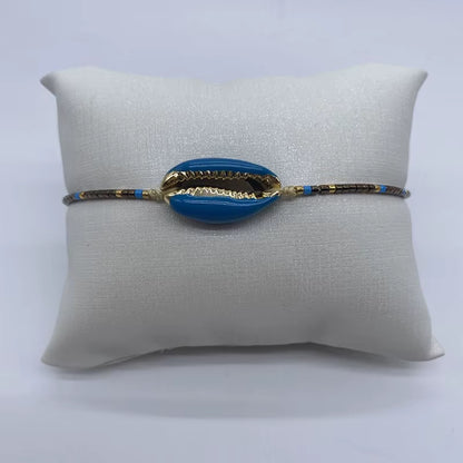 BLUESTAR Mexico MIYUKI Bracelet Femme Seashell Pulseras Mujer Moda Gold Color Copper Bracelet Handmade Woven Loom