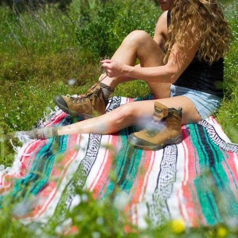 Mexico Beach Blanket Cover Outdoor Decor Sofa Leisure Blanket Bedspread Outdoor Camping Picnic Mat Bohemian Tapestry Rug