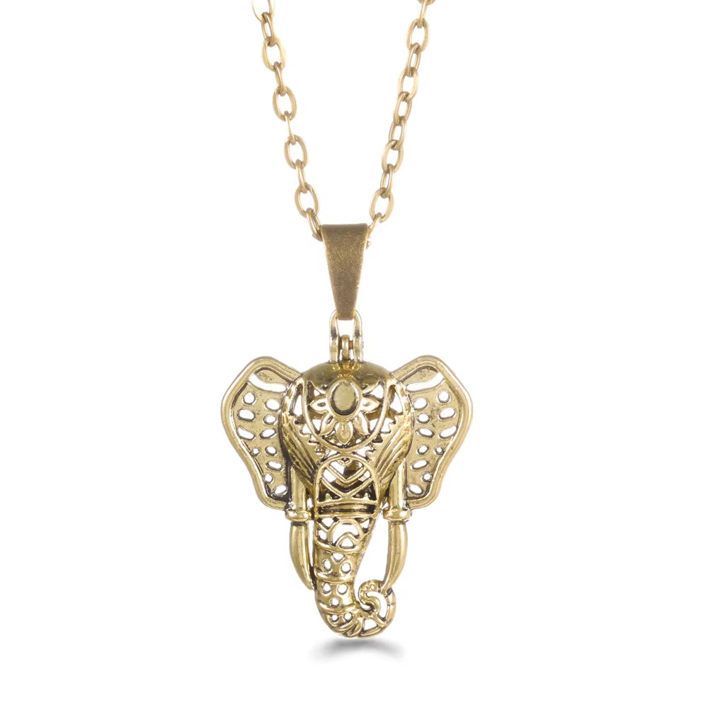 Mexico Chime Music Angel Ball Tree of Life Bronze Cage Necklace Aromatherapy Essential Oil Diffuser Caller Pendant Accessories