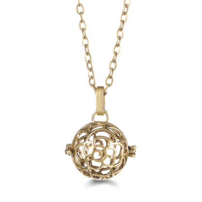 Mexico Chime Music Angel Ball Tree of Life Bronze Cage Necklace Aromatherapy Essential Oil Diffuser Caller Pendant Accessories
