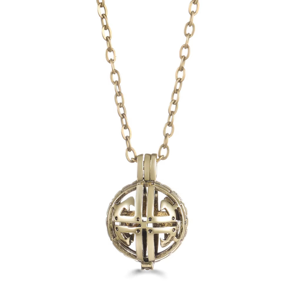 Mexico Chime Music Angel Ball Tree of Life Bronze Cage Necklace Aromatherapy Essential Oil Diffuser Caller Pendant Accessories