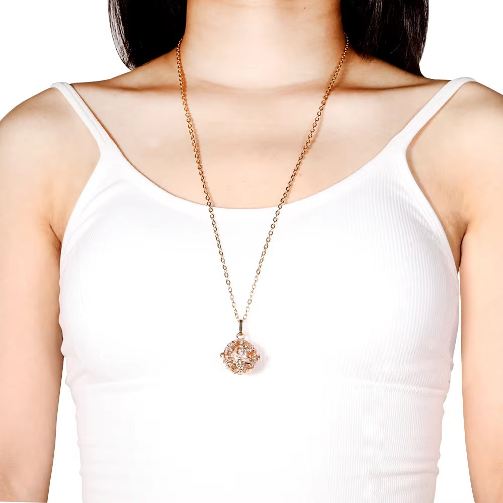 Mexico Chime Music Angel Ball Tree of Life Bronze Cage Necklace Aromatherapy Essential Oil Diffuser Caller Pendant Accessories