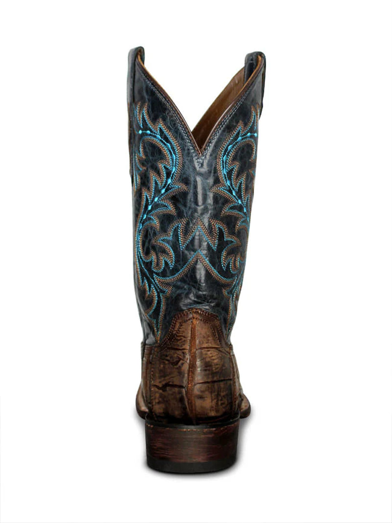 Mens Malcolm Brandy Giant Gator Boots