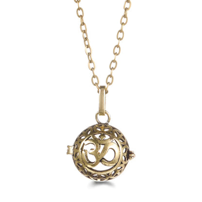 Mexico Chime Music Angel Ball Tree of Life Bronze Cage Necklace Aromatherapy Essential Oil Diffuser Caller Pendant Accessories
