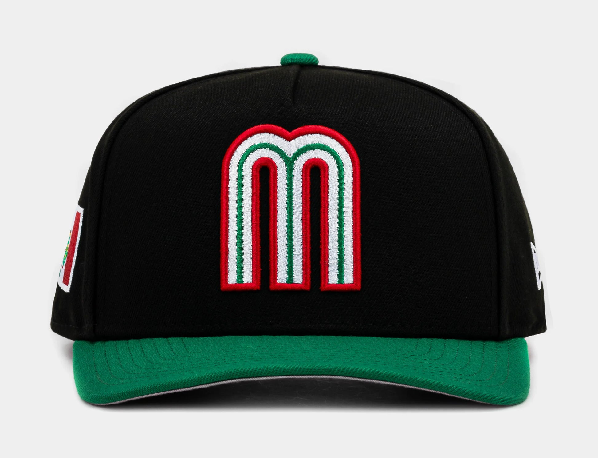 Shoe Palace Exclusive Mexico Curve 950AF Snapback Mens Hat (Black/Green)
