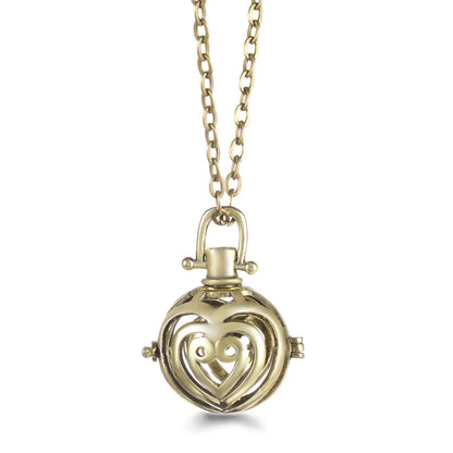 Mexico Chime Music Angel Ball Tree of Life Bronze Cage Necklace Aromatherapy Essential Oil Diffuser Caller Pendant Accessories