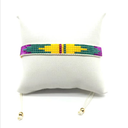 BLUESTAR Mexico MIYUKI Bracelet Femme Seashell Pulseras Mujer Moda Gold Color Copper Bracelet Handmade Woven Loom