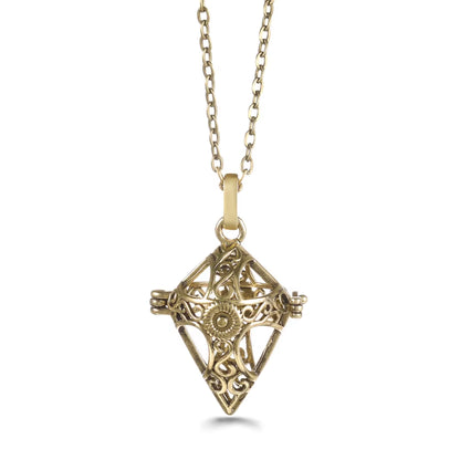 Mexico Chime Music Angel Ball Tree of Life Bronze Cage Necklace Aromatherapy Essential Oil Diffuser Caller Pendant Accessories