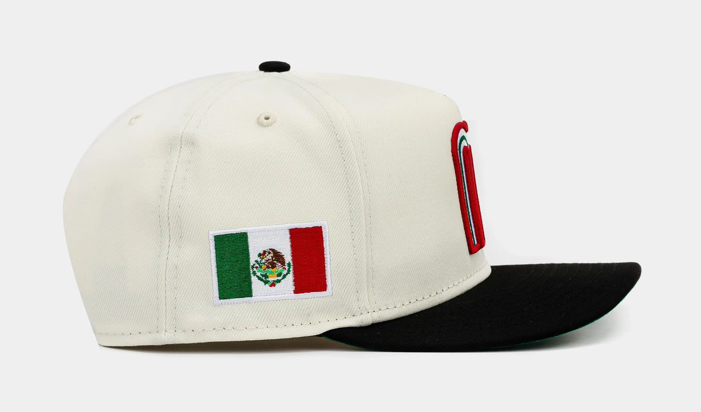 Shoe Palace Exclusive Mexico Curve Beige 950AF Snapback Mens Hat (Beige/Red)