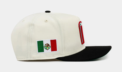 Shoe Palace Exclusive Mexico Curve Beige 950AF Snapback Mens Hat (Beige/Red)