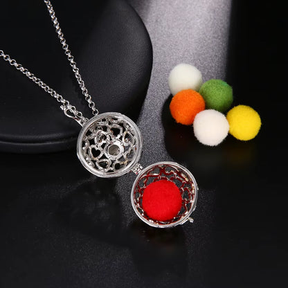 Mexico Chime Music Angel Ball Tree of Life Bronze Cage Necklace Aromatherapy Essential Oil Diffuser Caller Pendant Accessories