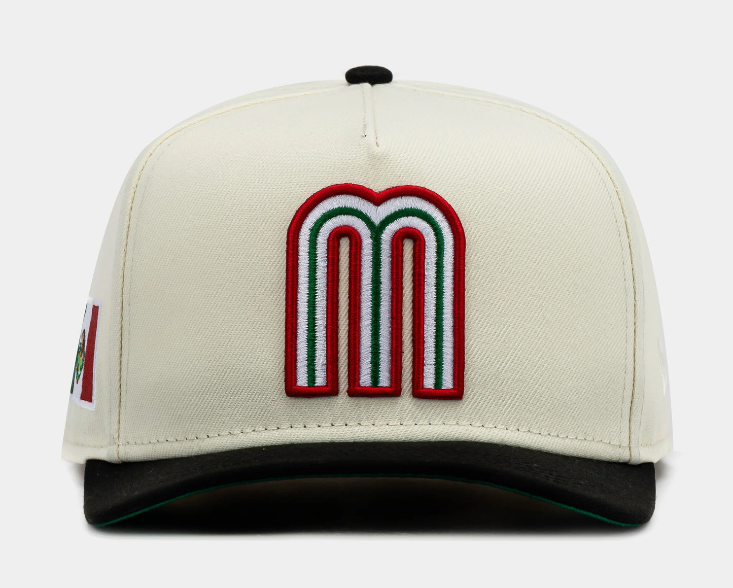 Shoe Palace Exclusive Mexico Curve Beige 950AF Snapback Mens Hat (Beige/Red)